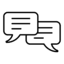 Icono comunicación clara