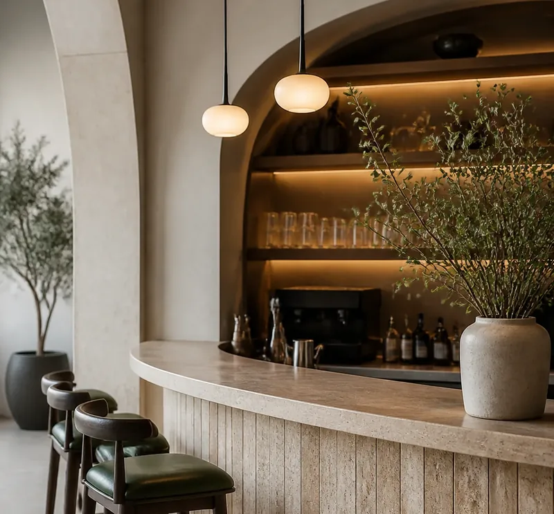 Interiorismo comercial para bar de hostelería en Granada
