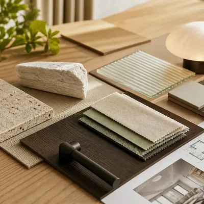 Materiales para diseño de local comercial