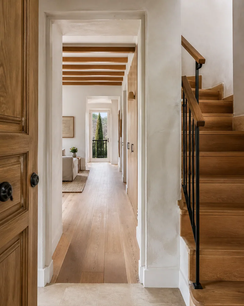 Nueva distribución de vivienda con escalera y recorridos mejorados